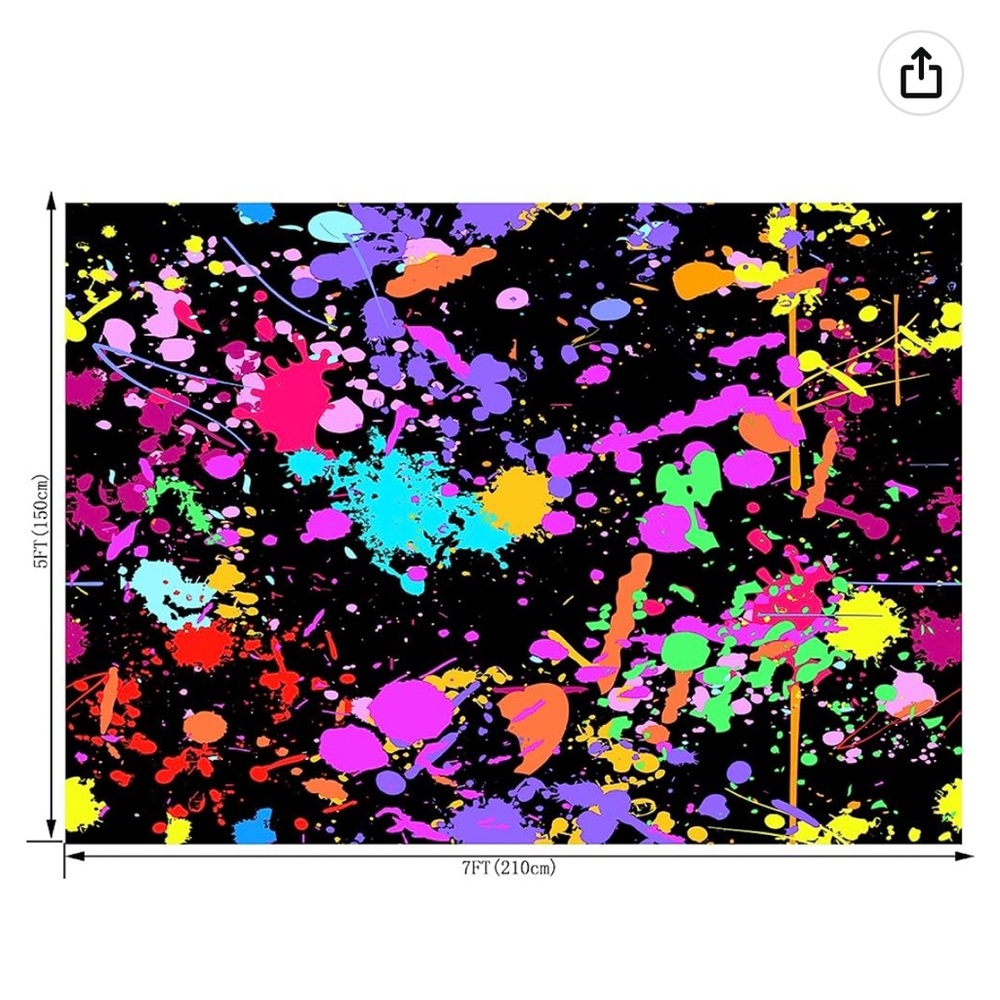 Paint splatter backdrop